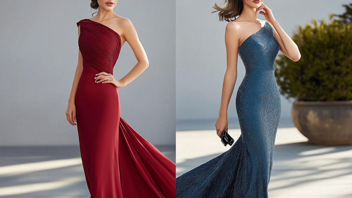 Flowing Styles for One Shoulder Glamour